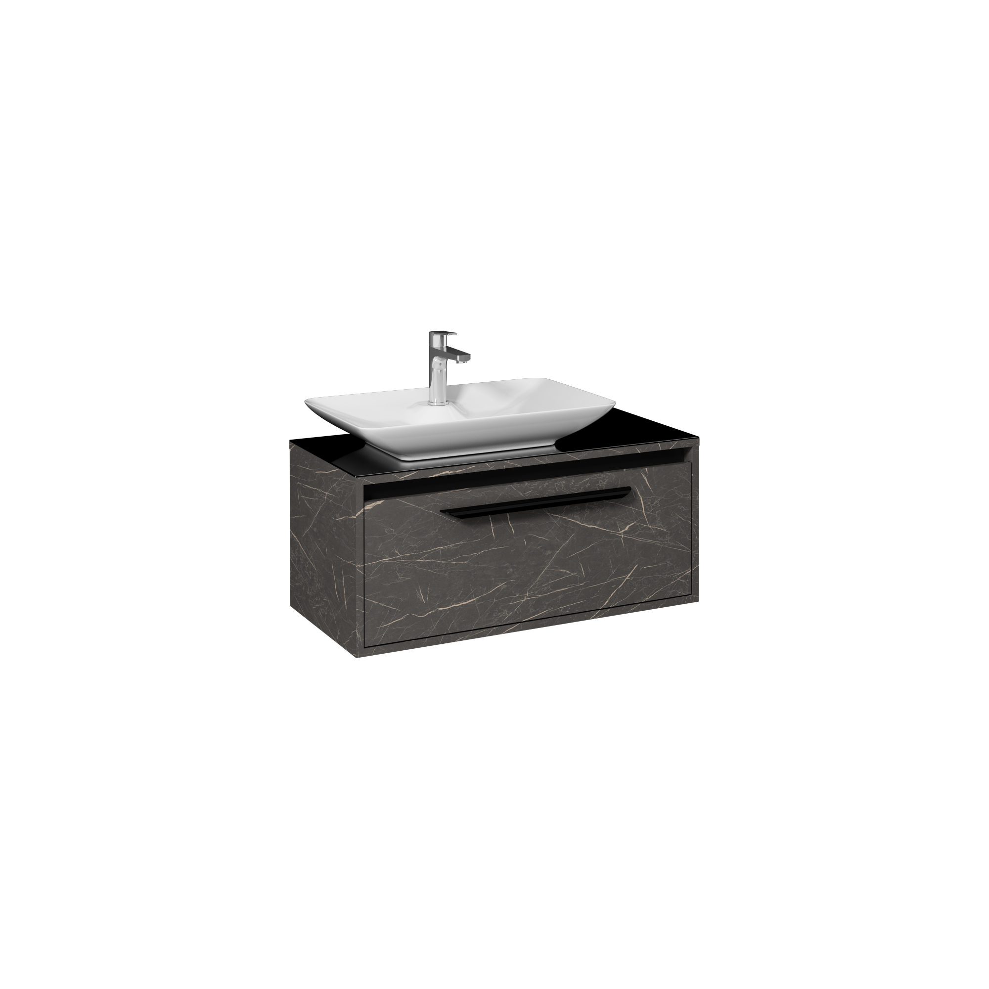 Bella Washbasin Cabinet, Latin Marble 90 cm