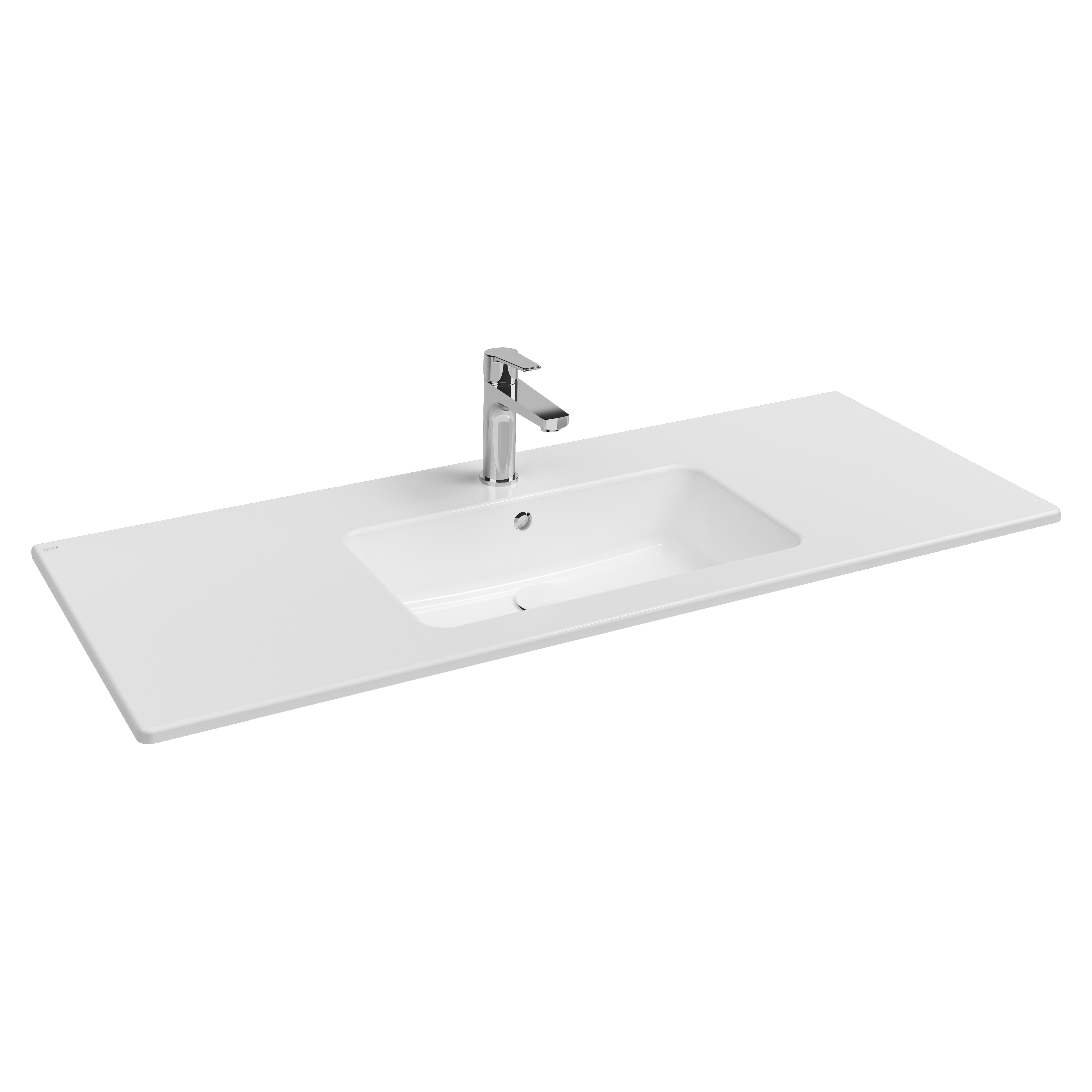 Systeme T Flat Washbasin, 121 cm