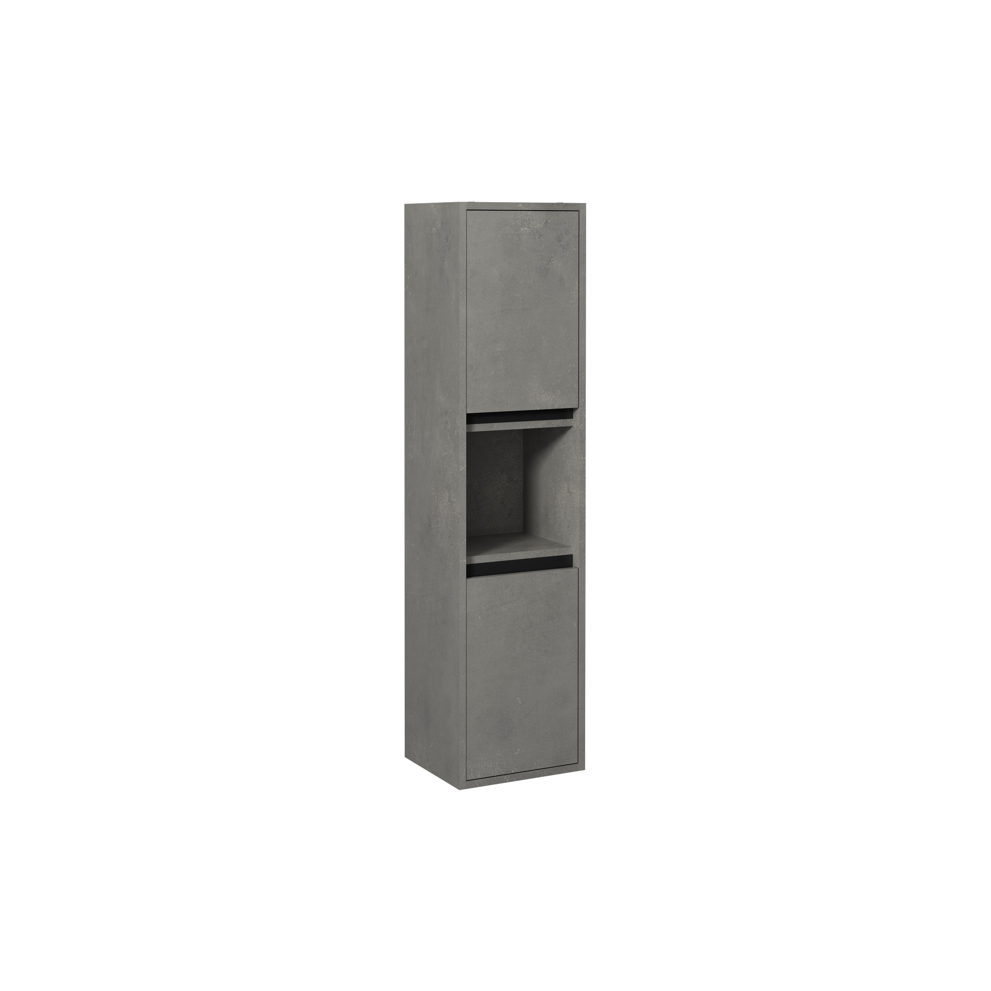 Bella Tall Cabinet, Retro Silver Left 35 cm