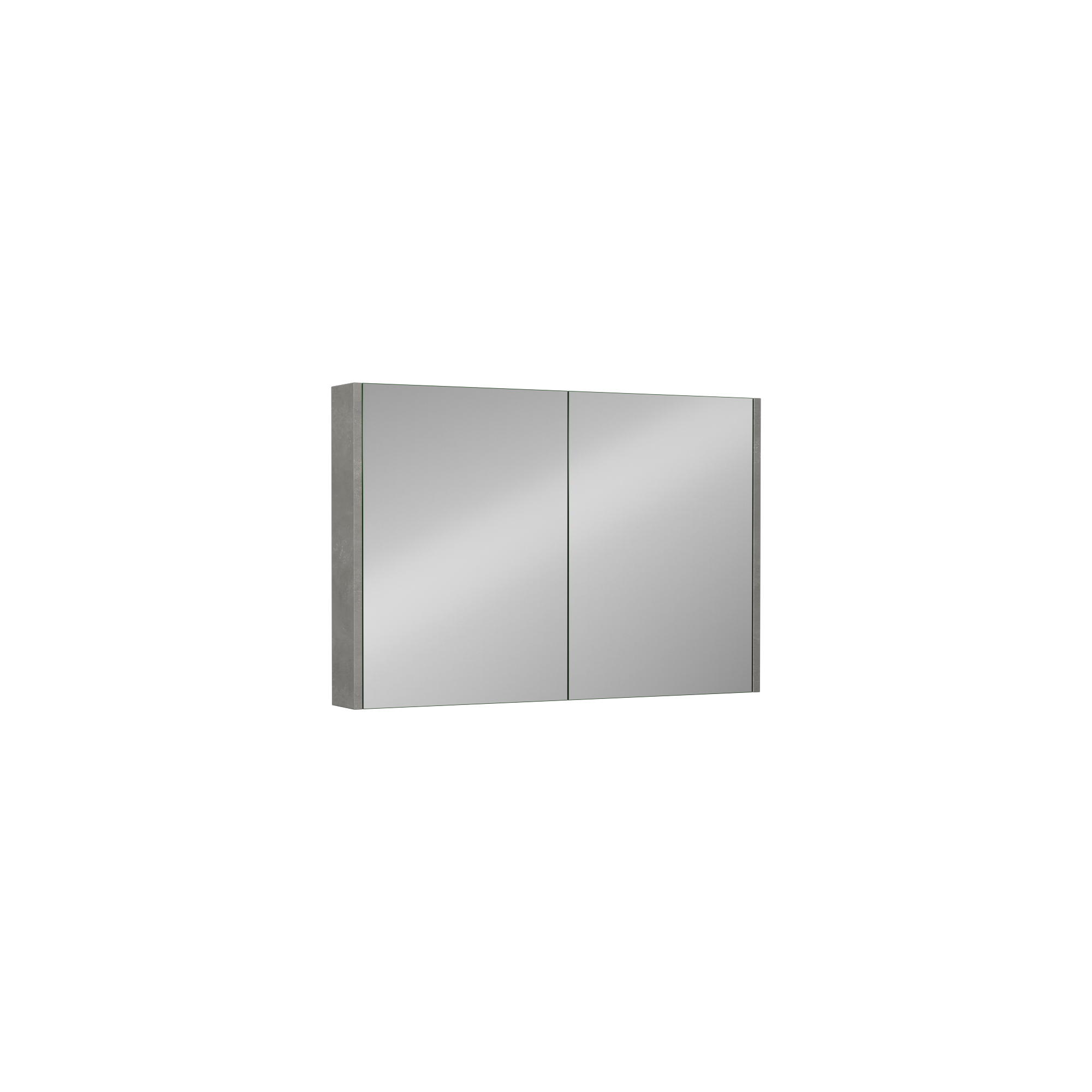 Trio + 100 cm Mirror Cabinet, Retro Silver