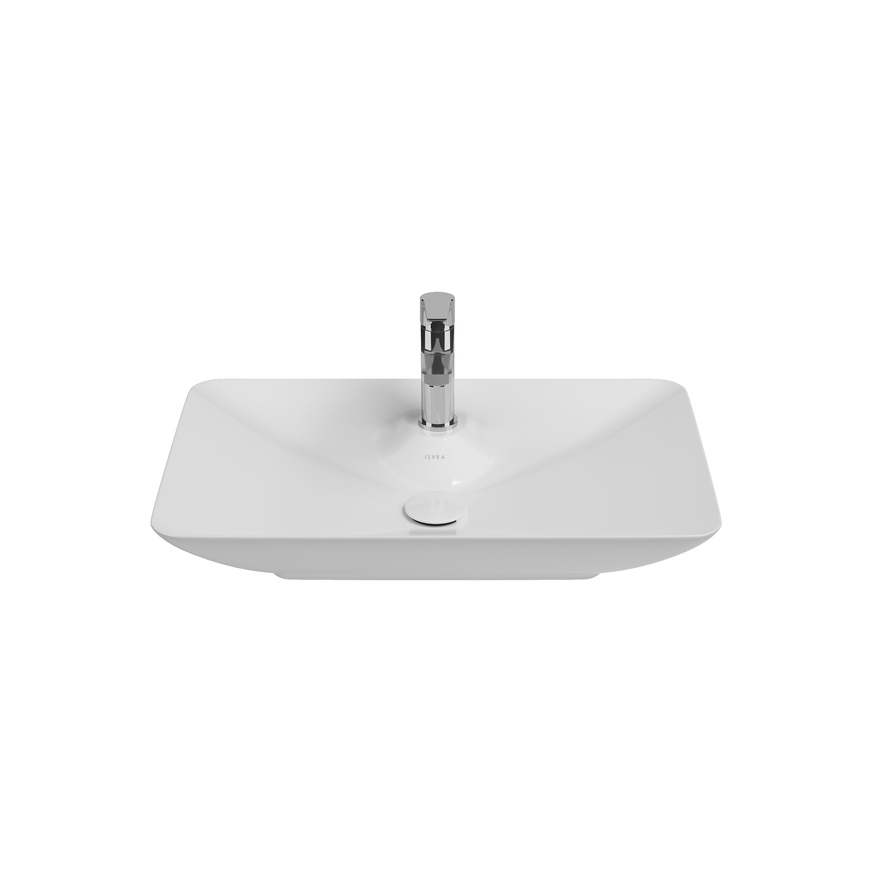 Systeme Y Countertop Washbasin, 52 cm