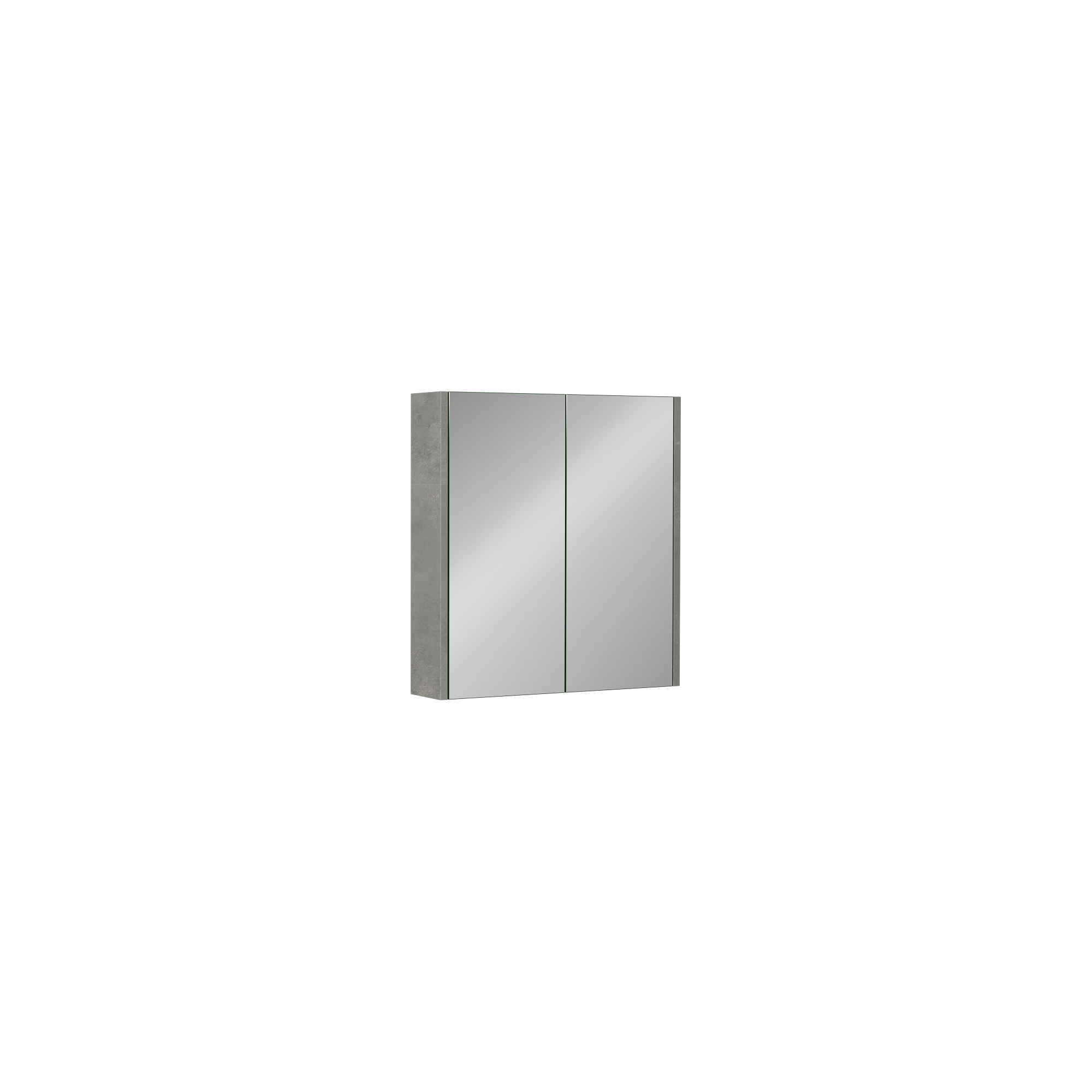 Trio 65 cm Mirror Cabinet, Retro Silver 