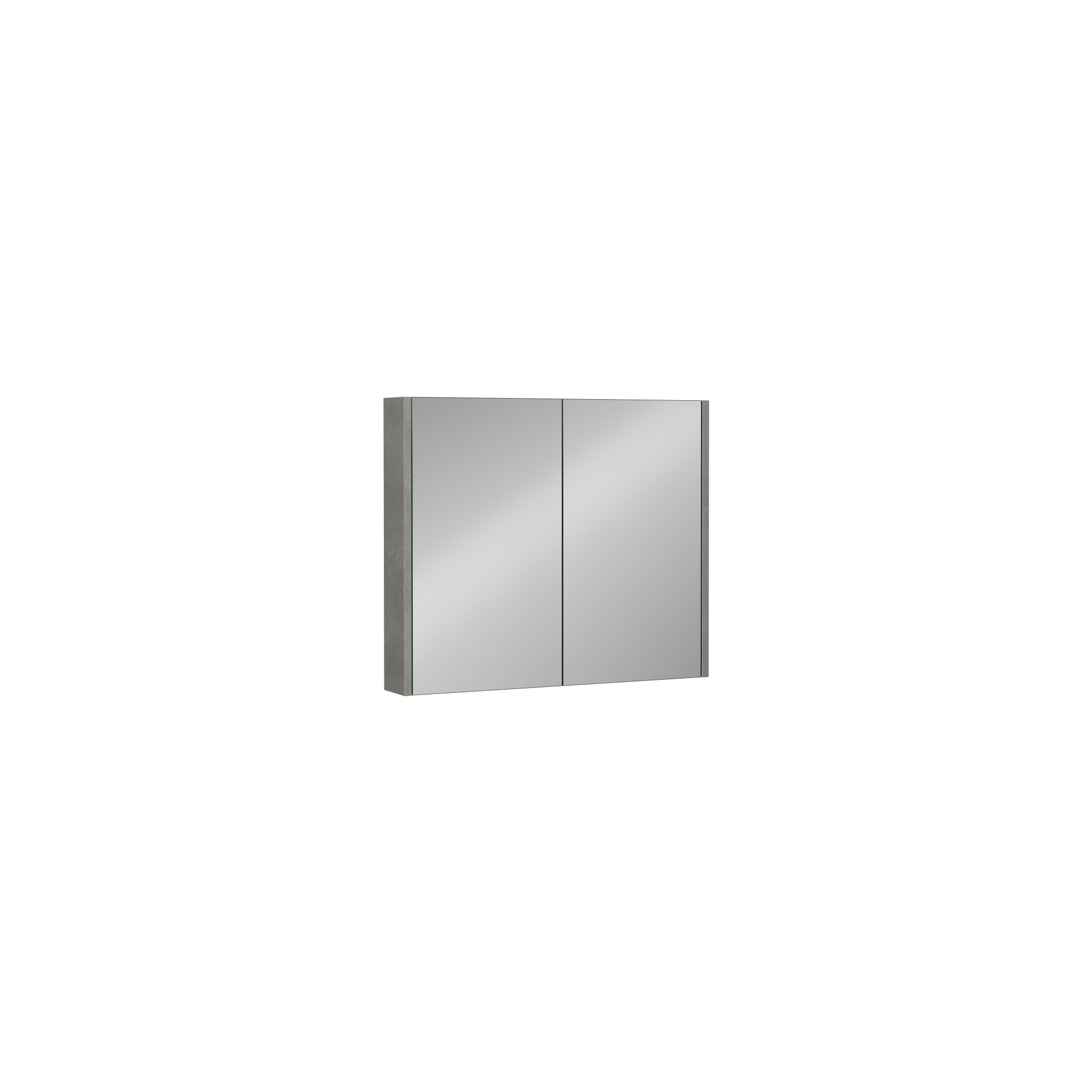 Trio + 80 cm Mirror Cabinet, Retro Silver