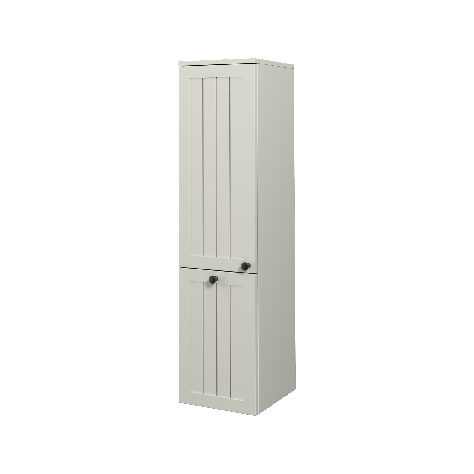 Eva Tall Cabinet, Satin Taupe Right 35 cm