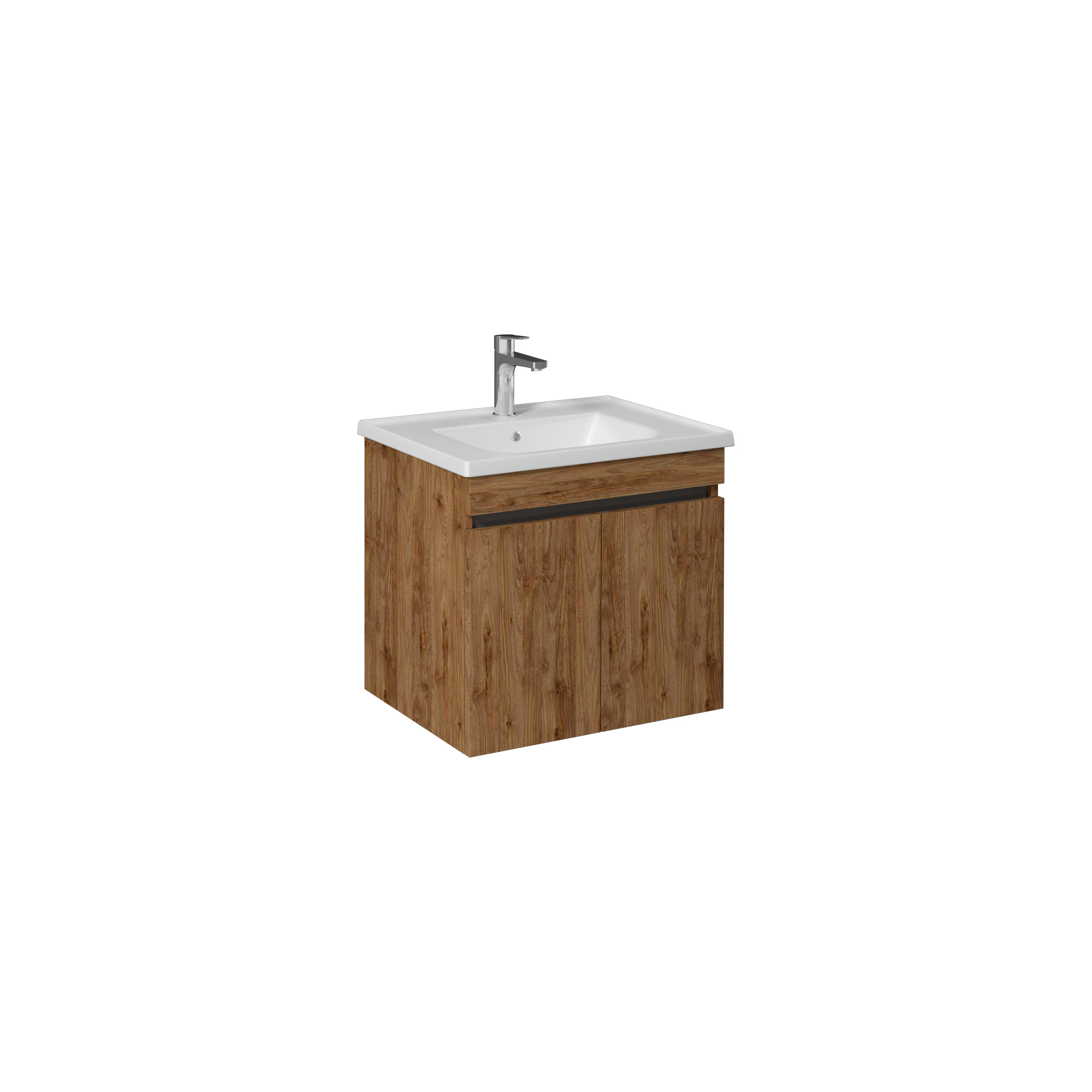 Trio Washbasin Cabinet, Retro Silver 65 cm