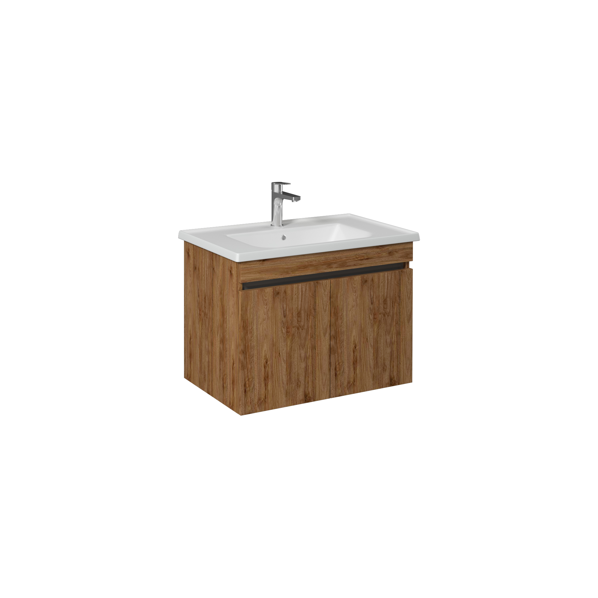 Trio Washbasin Cabinet, Retro Silver 65 cm